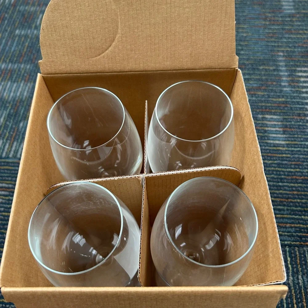 Libbey Wine Glasses 16oz Clear Kentfield Signature Estate 4 Piece Set New in Box